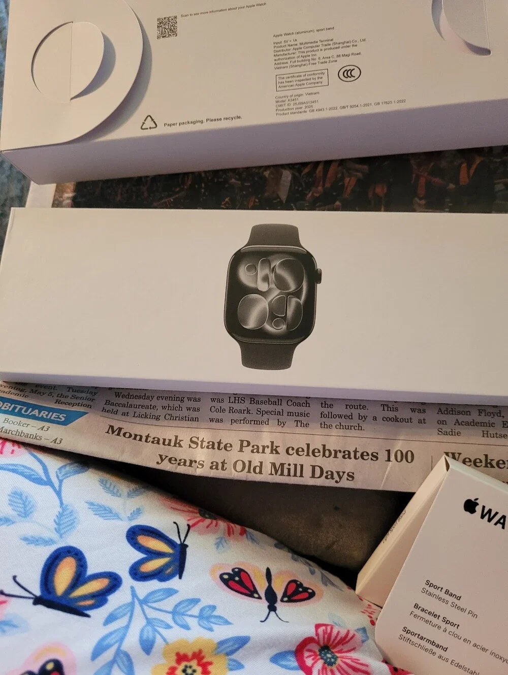 APPLE SERIES 11 46 MM Smartwatch with Black Silicone Band GPS Only